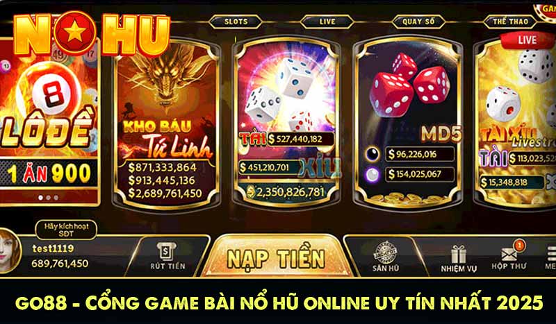 go88 - Cổng game bài nổ hũ online uy tín nhất 2025