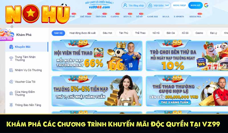 VZ99 - Nhà Cái Nổ Hũ Uy Tín Tặng Tiền Cược 999K Miễn Phí 17 Khám Phá Các Chương Trình Khuyến Mãi Độc Quyền Tại VZ99