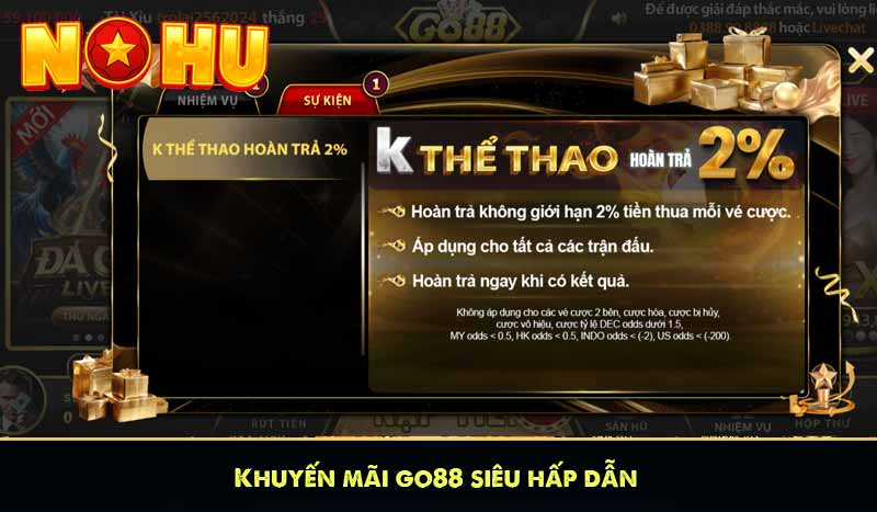 Khuyến mãi go88 siêu hấp dẫn