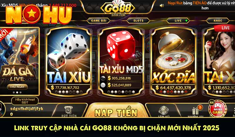 Link truy cập nhà cái GO88 không bị chặn Mới Nhất 2025